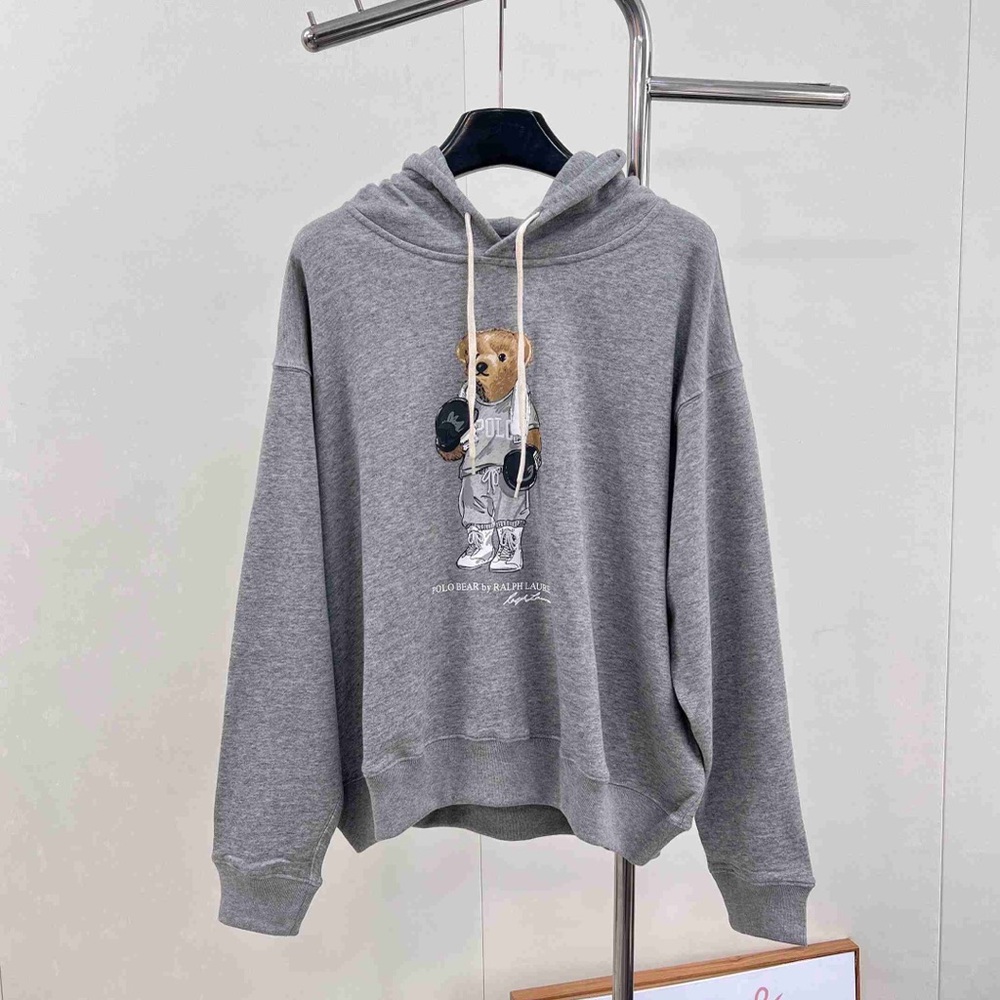 Polo Ralph Lauren Gray Sweatshirt with Bear Design
